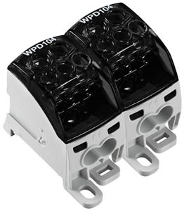 Bloc de distribution WM WPD 204 1P 164A 2×entr 10×sort 1.5…16mm² 1.5…25mm²