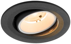 LED-Downlight SLV NUMINOS MOVE S 6.7W 1000lm 2700K NB DA Ø100×63.5 schwarz/weiss