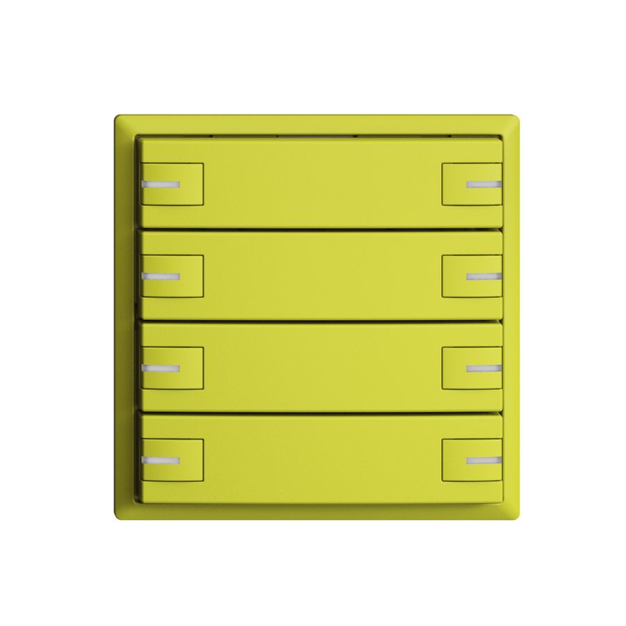 Pulsante INC KNX 8×EDIZIOdue lemon RGB con LED