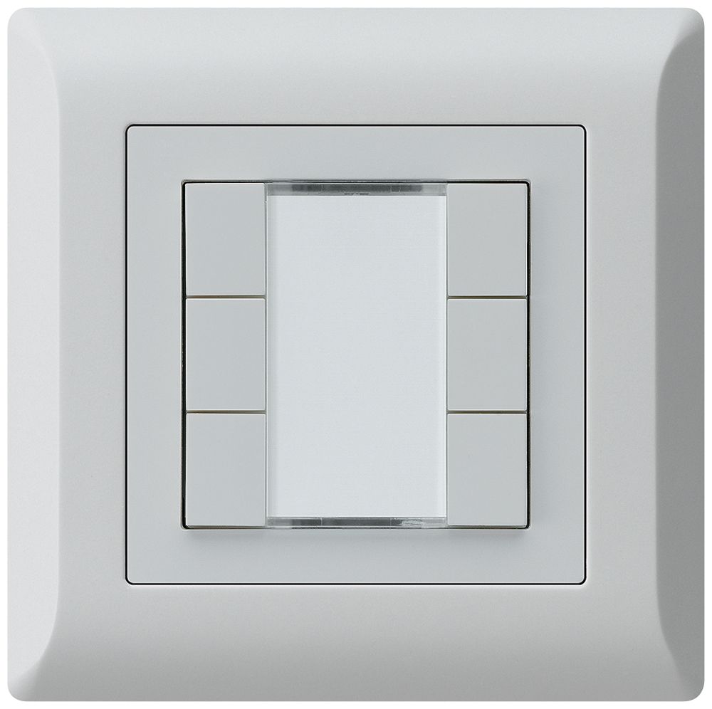 Poussoir ENC kallysto.line KNX 6×s/e-link gris clair