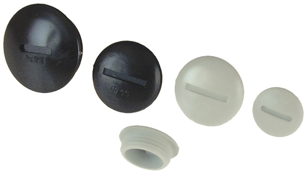 Stopfen mit Rand PA M50 schwarz