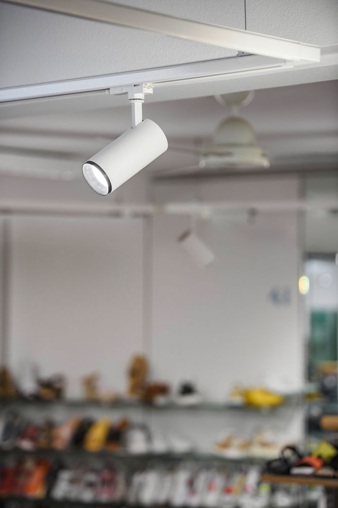 Spot LED SLV 3~ NUMINOS M DALI 20W 1970lm 3000K 36° Ø85×185mm blanc