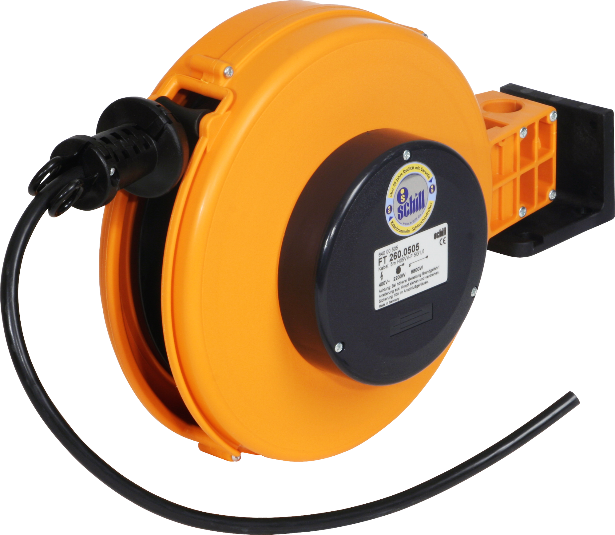 Avvolgicavo automatico 5m 5×1.5mm², FT 260.0505