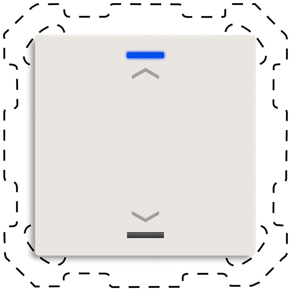 EB-Taster KNX RGBW MDT BE-TAL600111.A1 1T/2B weiss matt "Jalousie"