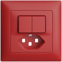 UP-Frontset EDIZIOdue T23 berry 88×88mm für Kleinkombi