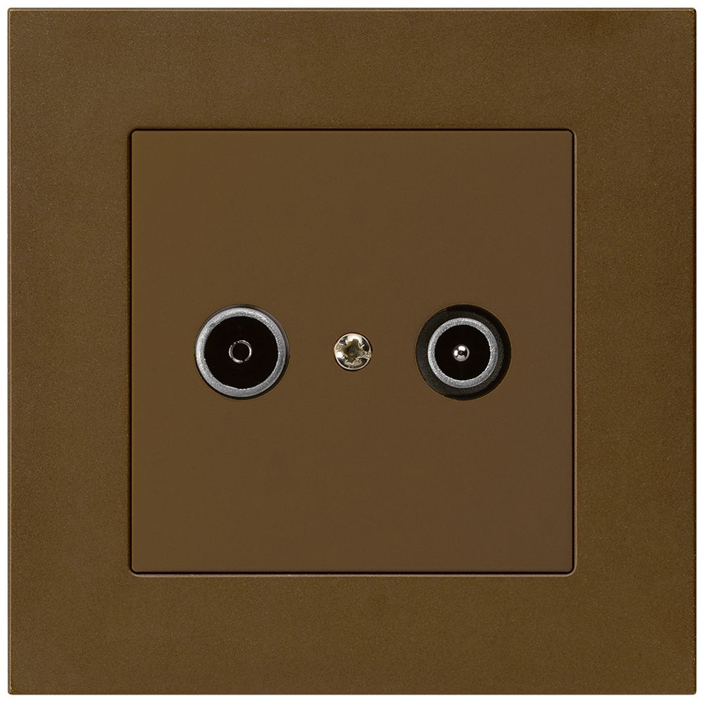 Presa di passaggio INC kallysto.pro R/TV 23dB marrone