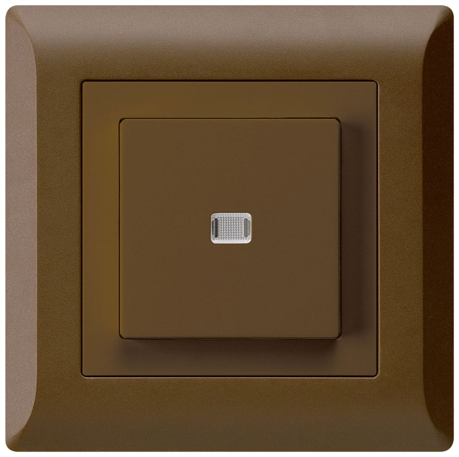 UP-Leuchtdruckschalter kallysto.line 3/2L braun