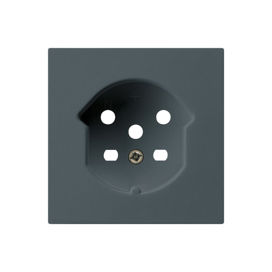 Frontset HA kallysto für Steckdose Typ 15 mit Steckklemmen anthrazit