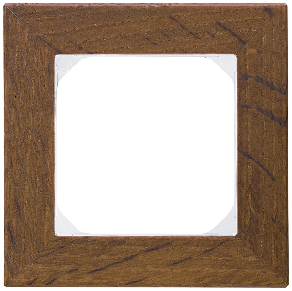 Abdeckrahmen KAL.art 1×1 94×94mm Räuchereiche