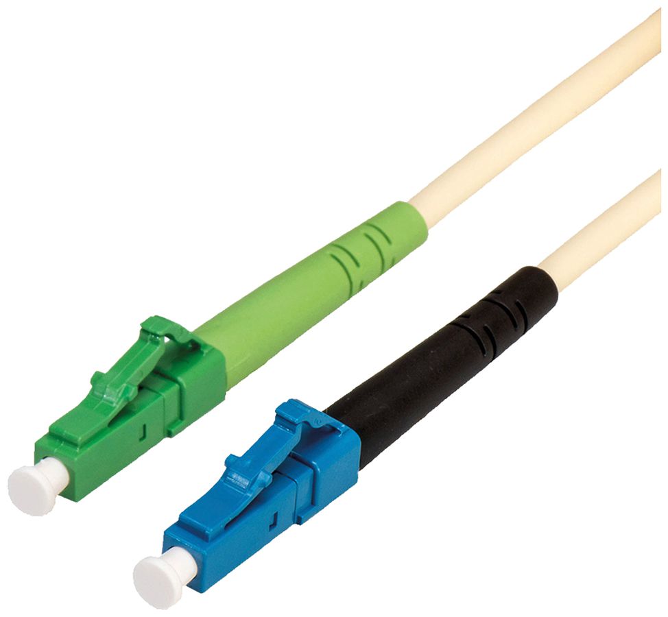 Patchkabel LWL VALUE 1×OS2 LC/LC-APC weiss 7.5m