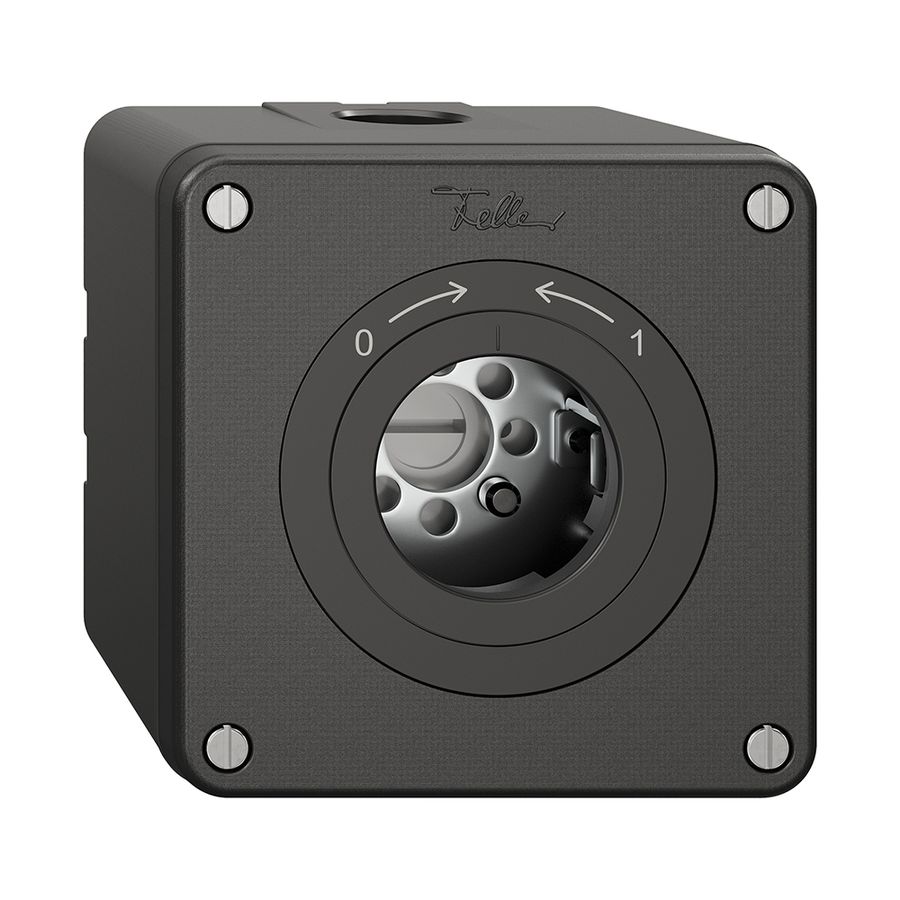 Contact pivotant NAPU NEVO, sans cylindre, KS, 0<->1, noir