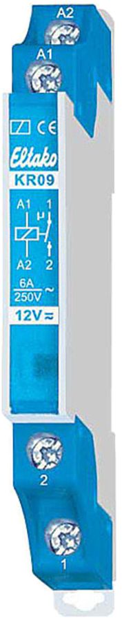 REG-Steuerrelais Eltako 12VUC 6A 1S, KR09