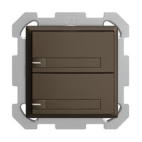 UP-KNX-Taster RGB EDUE, 250mW, m.RGB-LED, m.Papier., 2×Taste, 1×Tastenb., cof