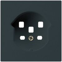 Plaque frontale kallysto T25 noir, 60×60mm pour prise T25