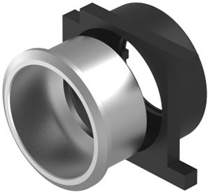 Frontrahmen EAO 61 für Drucktaste flach aluminium