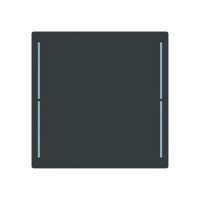 Tasterabdeckung ABB SIDUS touch 1-fach anthrazit