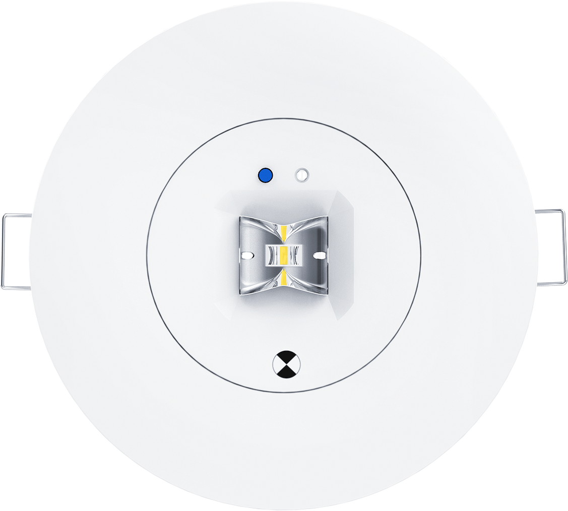 LED-Einbau-Notlichtleuchte Iris Fluchtweg Selbsttest E3 LiFePO4