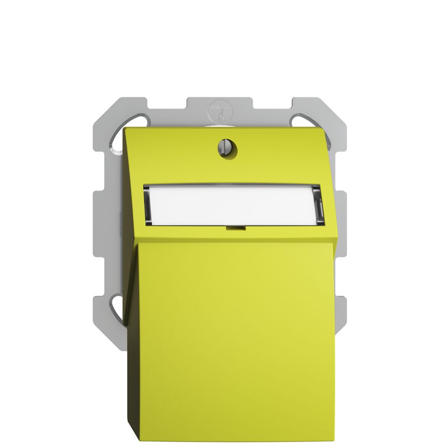 Kit de montage ENC Edue FM, avec capot de sortie droite, pour 2×Keystone, lemon