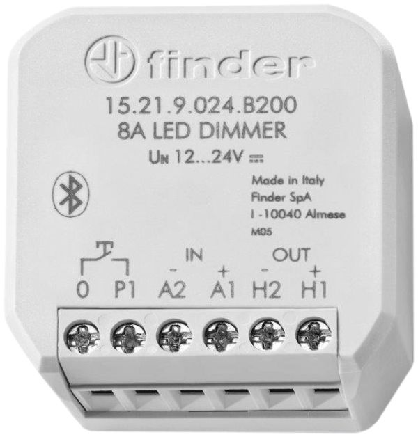 EB-Funkempfänger YESLY, 1-Kanal-Dimmaktor, 192W/12…24VDC, LED, Bluetooth