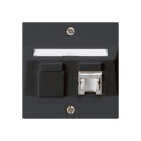 UP-Montage-Set kallysto A Kat.6 1RJ45/s schwarz