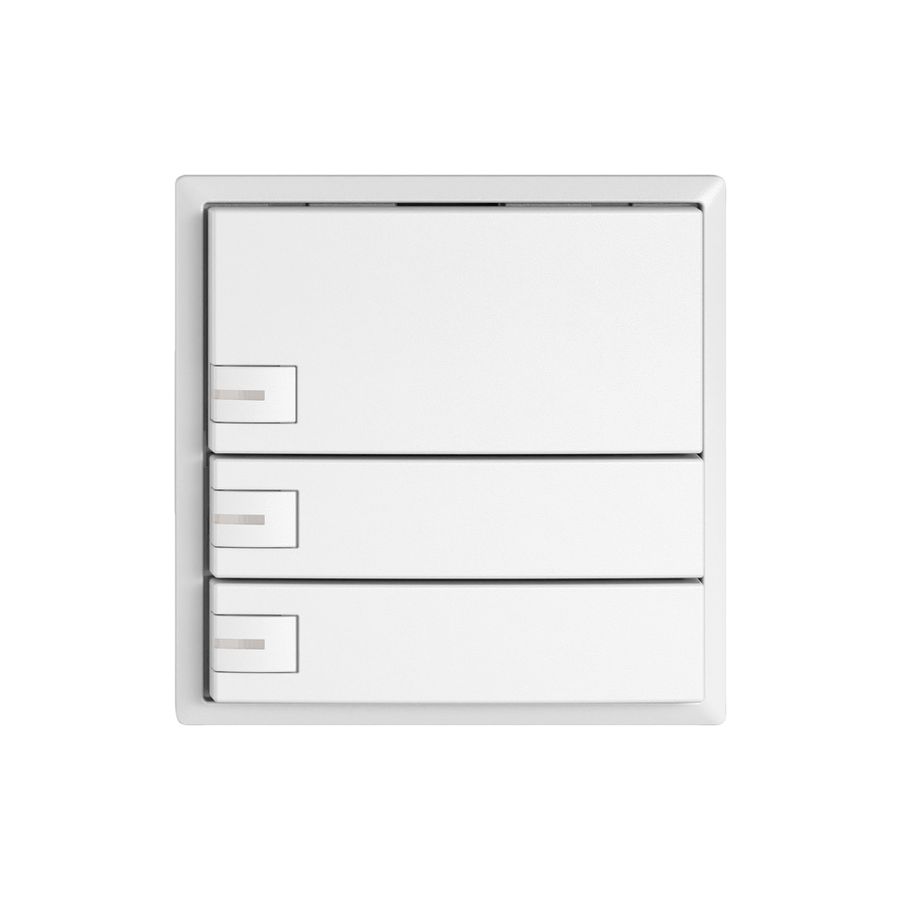 Pulsante universale EDIZIO.liv UNI SNAPFIX® 5…48V c.LED blu 3× com.1T bi