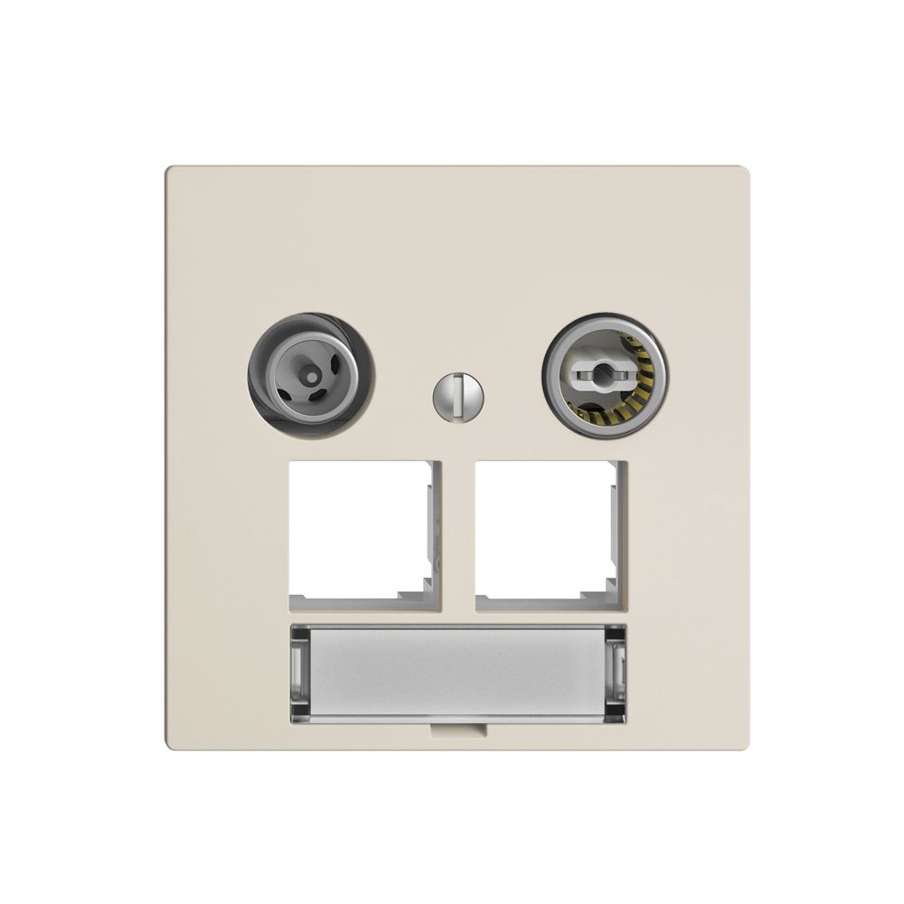 Multimediadose EDIZIOdue F EASYNET 11dB, f.2×RJ45 S-One, crema