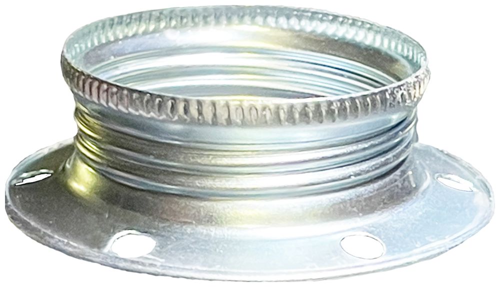 Anneau fileté Elektrogros E27 60×15.5mm zingué blanc