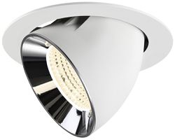 Downlight LED SLV NUMINOS GIMBLE XL 24W 3800lm 4000K WB DALI Ø175 bc/cr