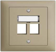 EB-Montageset EDIZIOdue FKE, Geradeauslass, für 2×Keystone, sand