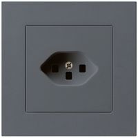 UP-Steckdose kallysto.pro T23 anthrazit mit Steckklemmen