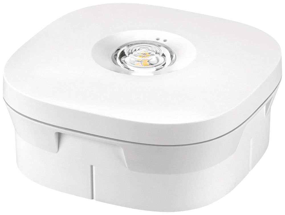 LED-Sicherheitsleuchte Tridonic R2A BASIC 3W 1h Bereitschaft Prüftaste weiss