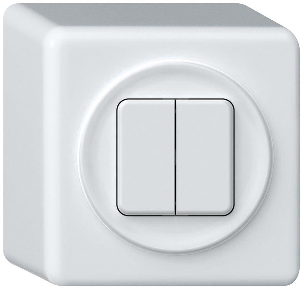 AP-Taster KNX origin 2×Tasten weiss