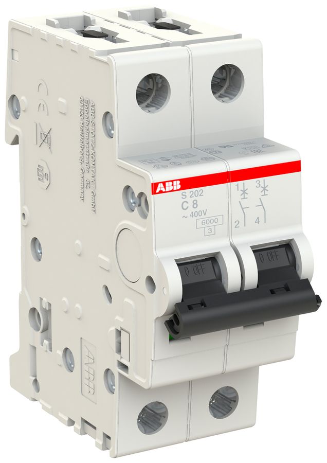 Leitungsschutzschalter ABB S202-C8 8A C 6kA