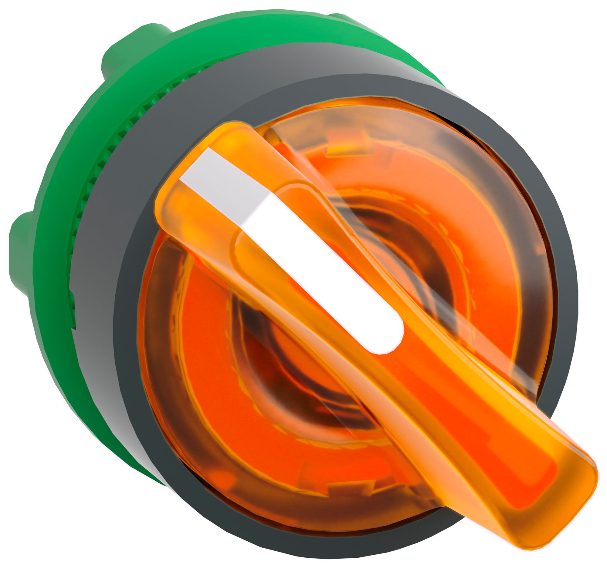 Boîtier p.sélecteur lumineux Harmony XB5 manette rot.Ø22.5mm à enclench.or