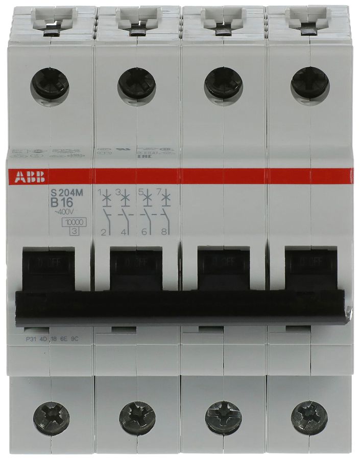 Leitungsschutzschalter ABB S204M-B16 16A B 10kA