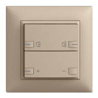 UP-Frontset EDIZIOdue zeptrionAIR Dimmer S1/S2 mit LED sand
