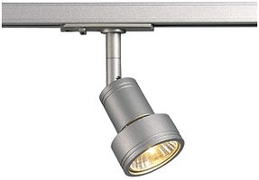 Projecteur SLV PURI, GU10 50W avec adaptateur 1-phase IP20 gris argenté