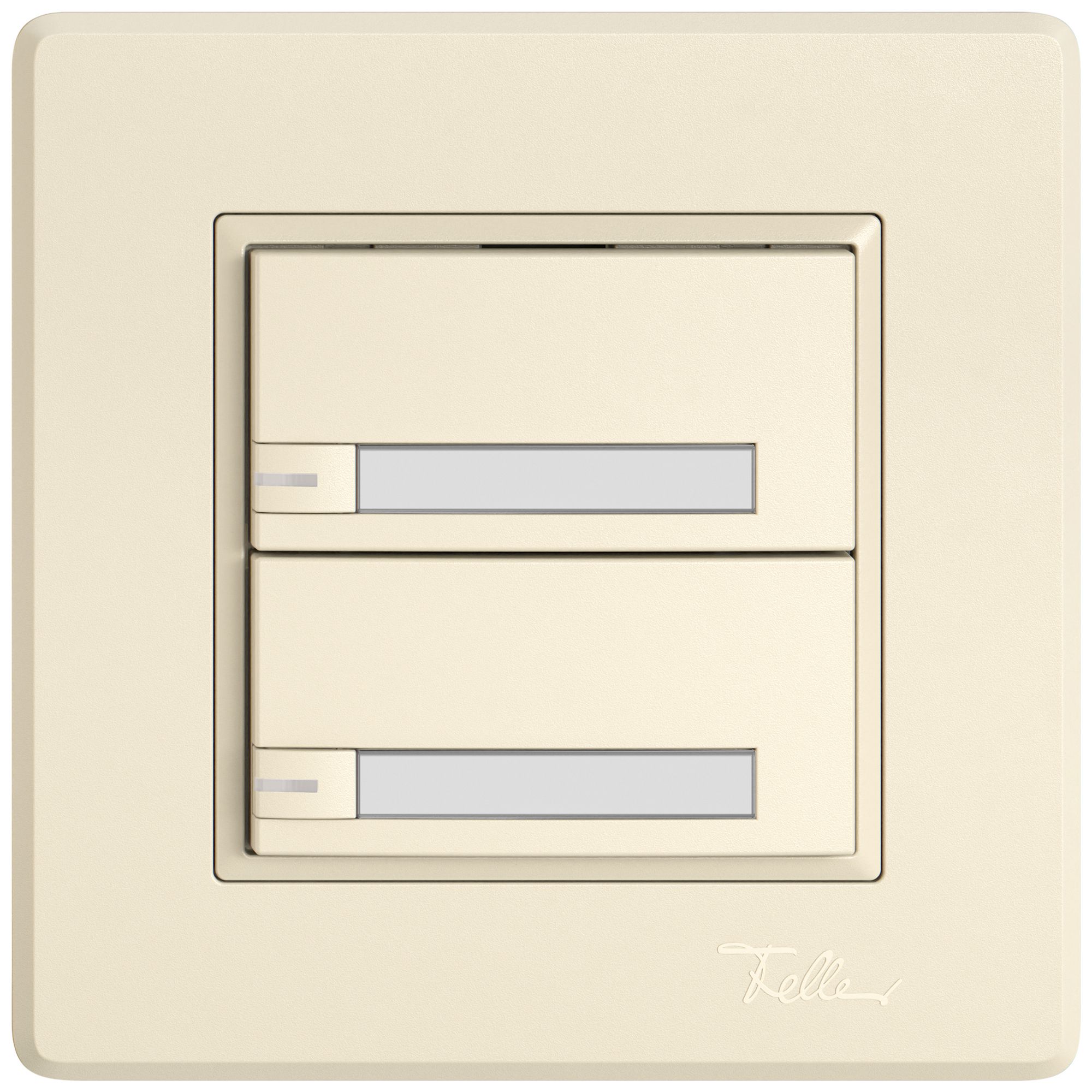 Poussoir KNX RGB ENC EDIZIO.liv SNAPFIX® capteur temp.RGB-LED étiqu.2×com.1T cr