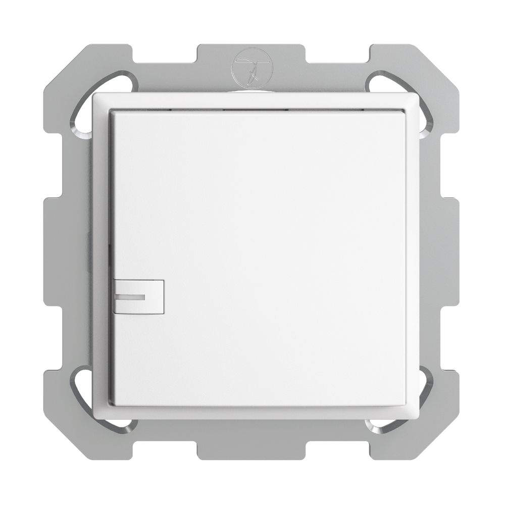 Poussoir ENC KNX 1× EDIZIOdue blanc RGB avec LED