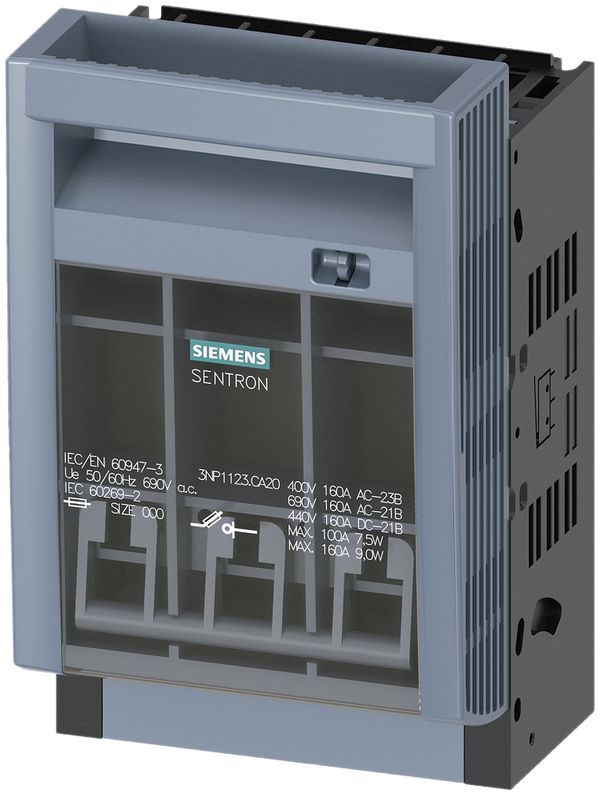 Sezionatore di carico Siemens SENTRON 3NP1 DIN-000 160A 3L 45mm mt