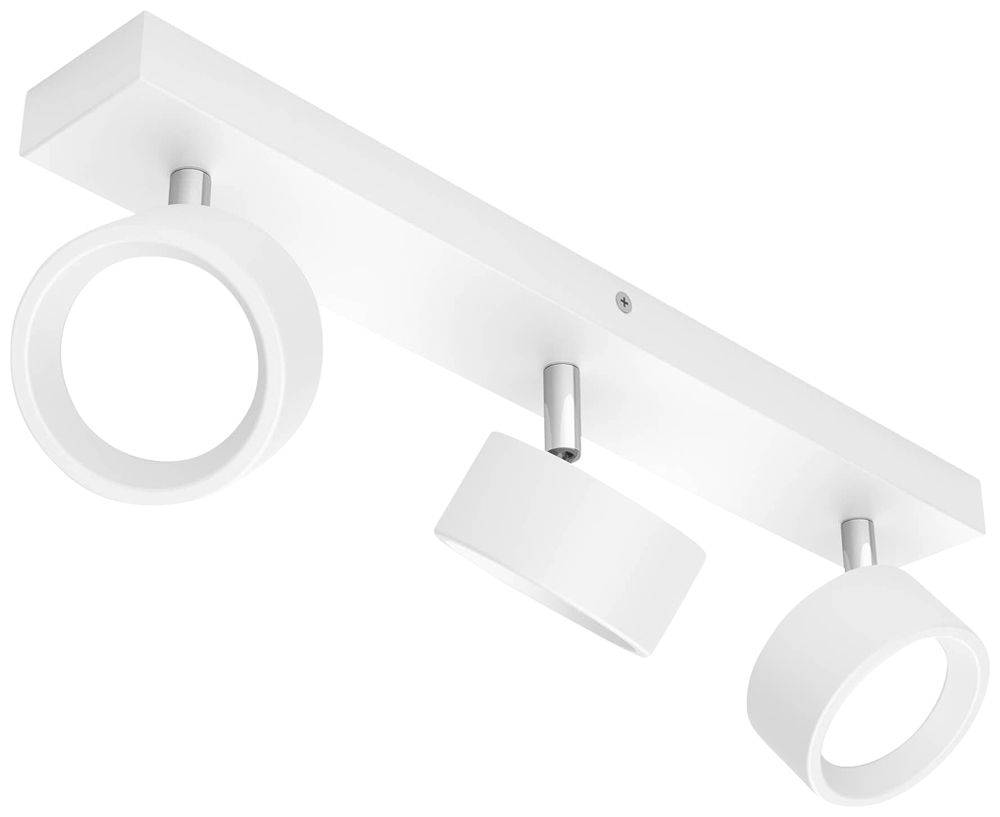 Spot LED Philips Bracia 16.5W 1650lm 2700K 110° 430×80.5mm blanc 3×Spot