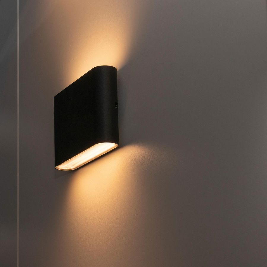 Applique LED DOTLUX FLASK 6W 530lm 3000K IP65 nero