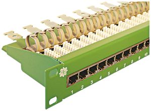 Verteilerplatte RJ45 ITT 30 Bu grün