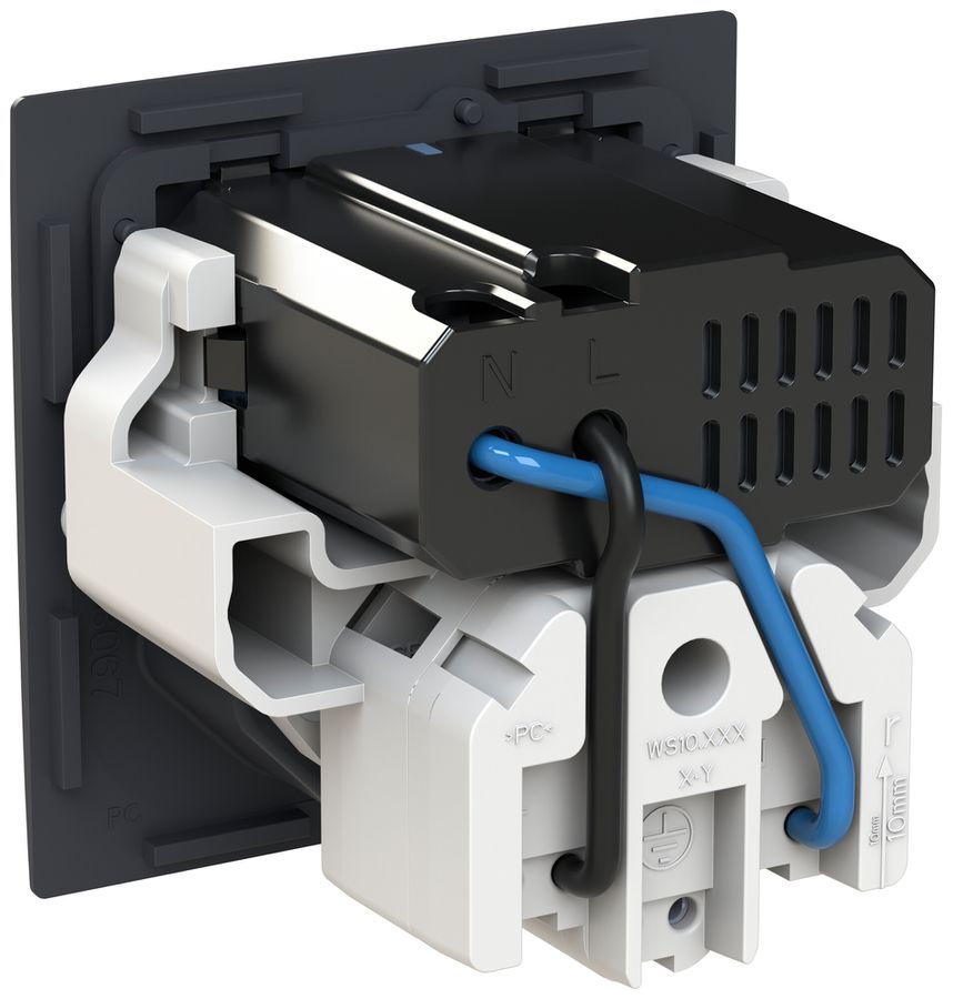 USB-Ladesteckdose ABB Sidus 1×USB-A 1×USB-C + T13 3000mA OUT:5V an