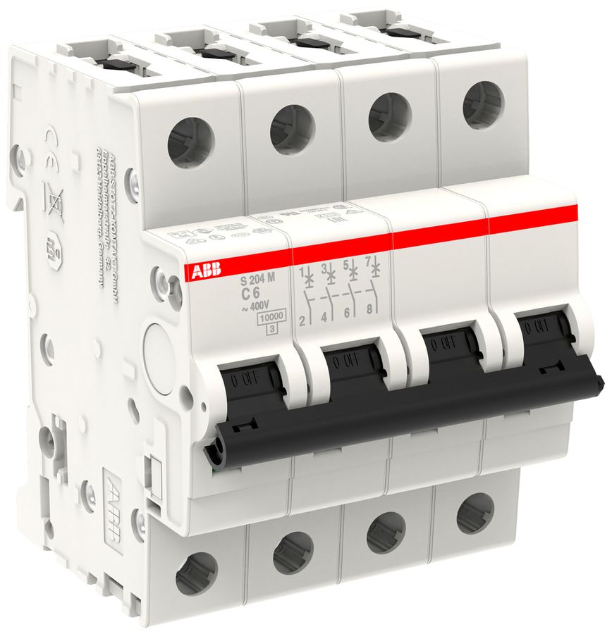 Leitungsschutzschalter ABB S204M-C6 6A C 10kA