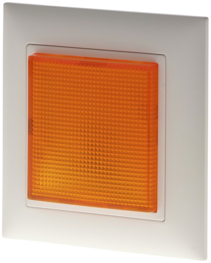 Lampe flash ENC EDIZIOdue jaune 12VUC Hugentobler type16 plat