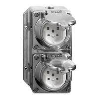 AP-Kombination nass I-I 2×T25 EMP Al kugelpoliert, Schraubklemme