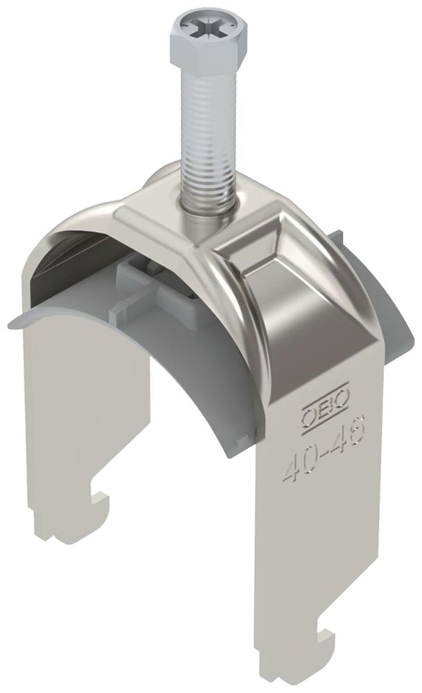 Fixation rapide BET 2056 pied à N matière synthétique 40…46mm 1×câble A2 1.4301