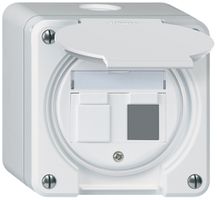 Kit di montaggio AP robusto IP55 piatto bianco per 2×Keystone