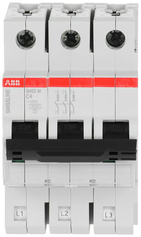 Leitungsschutzschalter SMISSLINE TP S 3×4A C 10kA